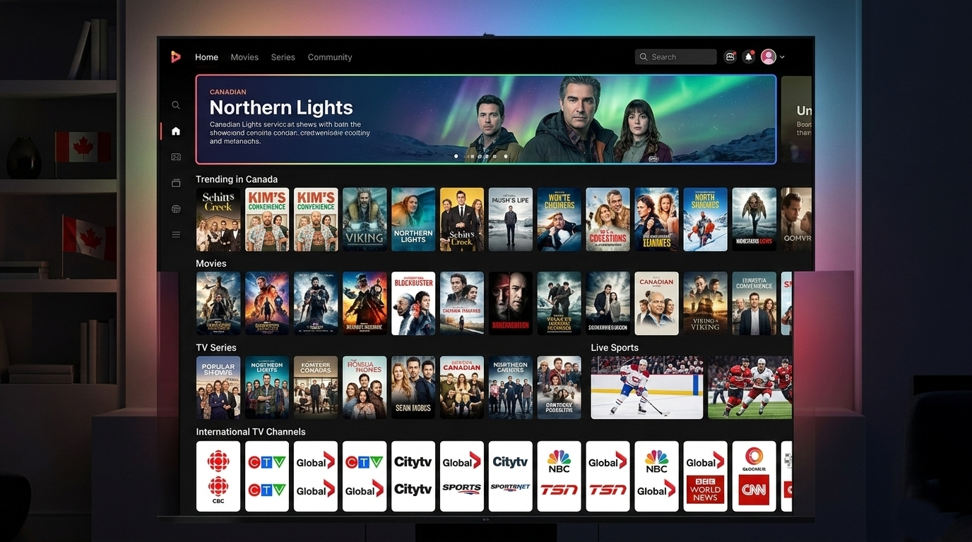 IPTV Canada on all devices - Firestick, Android TV, smartphone, tablet, laptop